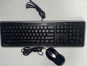 GATEWAY KB-0817 Black Wired PS/2 Multimedia Keyboard Tested OEM mouse USB MOAKUO